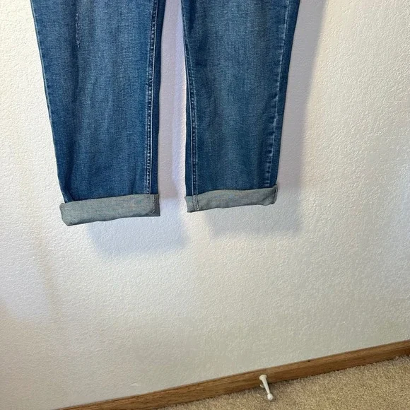 Kenneth Cole NY Jeans US 10 Button Fly High Rise Distressed Hem Cropped‎ Denim - Picture 4 of 9